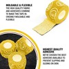 WOD Nation Bulk 12-Pack Weightlifting Hook Grip Tape, Comfortable & Stretchy Athletic Thumb Tape for Exercise (23ft/Roll)- Yellow - 3 of 4
