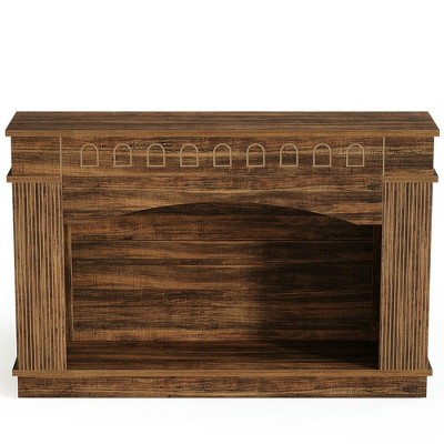 Resenkos Entryway Table, Console Sofa Table,47" Farmhouse Console Table, 2-Tier Sofa Table Entryway Table Brown