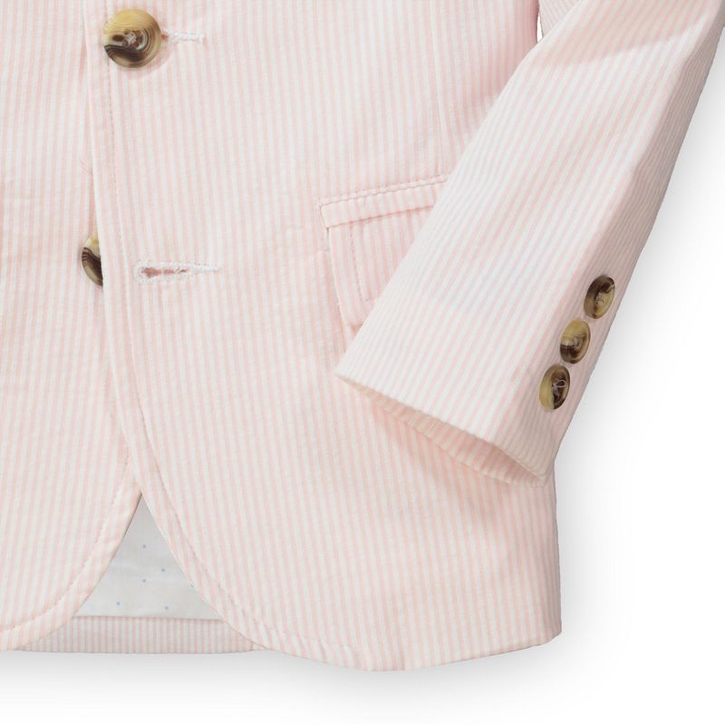 Hope & Henry Boys' Organic Seersucker Suit Jacket, Infant, 4 of 9