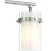 Possini Euro Design Kazran Modern Wall Light Brushed Nickel Hardwire 21 1/4" 3-Light Fixture Frosted White Glass for Mirror Vanity - 3 of 4