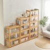4-Tier Figurine Display Cabinet, Acrylic Display Case, Transparent Display Shelf, Antique Storage Rack, Toy Storage Cabinet - 3 of 4