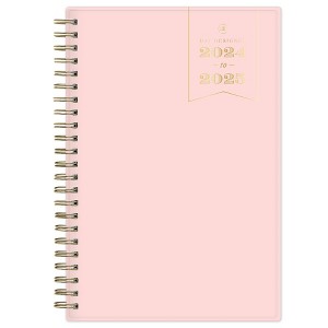 Day Designer 2024-25 Weekly/Monthly Planner 8"x5" Wirebound Blush: Agenda for Adults, July-June, Pink, 5x8 Paper - 1 of 4
