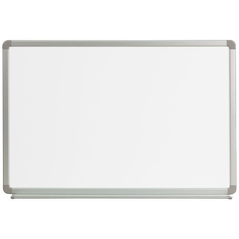 Flash Furniture 3' W x 2' H Magnetic Marker Board, 1 of 4