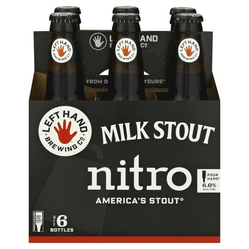 Left Hand Nitro Milk Stout Beer - 6pk/12 fl oz Bottles - image 1 of 4