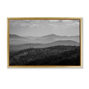 Stupell Industries Misty Adirondack Mountains Floating Frame Canvas Art - 1 of 4
