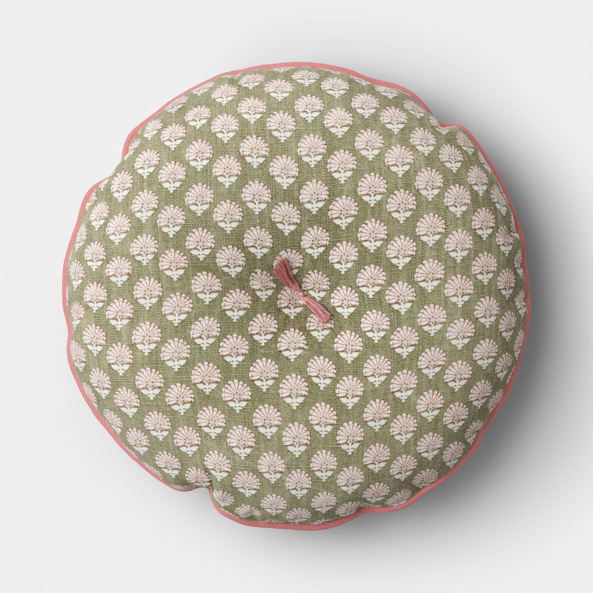 Round Block Print Pillow - Threshold™