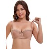 INSPIRE CHIC Women's Convertible Bra Half Cup French Underwire Maximizer Push Up Bow Decoration Lingerie - 4 of 4