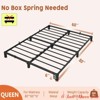 Twin Size/Full Size/Queen/King Size Bed Frame, 6"/8"/14 " High Platform Bed Frame, w/Storage Space, Heavy Duty Steel Slat Support - 2 of 4