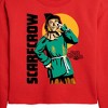 Wizard of Oz Scarecrow Cropped Long Sleeve Crew Neck Sweatshirt - Red - X-Large - 2 of 3