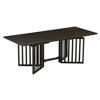 NicBex Dining Table Set for 8 Morden Dining Room Table with 2 Removable Leaves, Slatted Legs and 8 Linen Chairs for Kitchen - 4 of 4