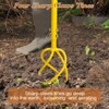 Itopfox Garden Hand Tiller with Sharp Curve Tines, Sturdy Structure for Easy Soil Cultivation, Lawn Aeration, and Garden Bed Loosening - 3 of 4