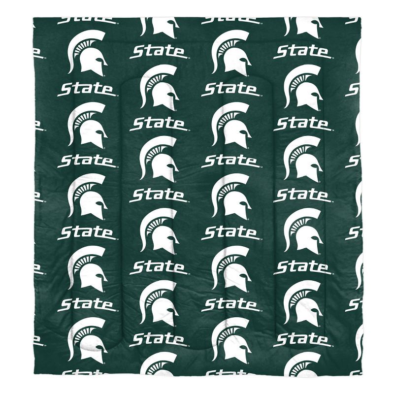 NCAA Michigan State Spartans Rotary Bed Set, 2 of 4