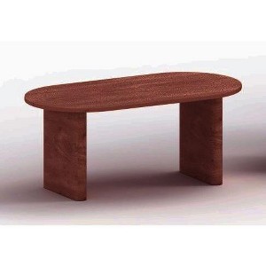 70.8" Modern Oval Dining Table for 6-8 – Sturdy Kitchen Table with Wooden Strip Base for Kitchen, Living Room, Office and Restaurant - 1 of 1