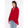 JENNIE LIU Women's 100% Pure Cashmere 4-ply Cable-knit Drape-front Open Cardigan Sweater - 4 of 4