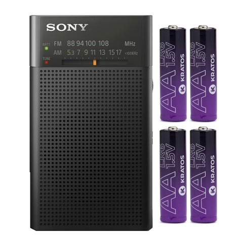 Sony Icfp27 Am/fm Radio With Speaker (black) With : Target