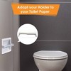 LunaLulinlk Toilet Paper Holder with Extender Adaptor, Fit Double Rolls and Triple Rolls, Multipurpose Toilet Paper Holder , Black - 2 of 4