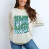 Simply Sage Market Women's Go Planet Long Sleeve Garment Dyed Tee - 2 of 3