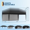 Garvee 10x20 Pop Up Canopy with 2 Sidewalls - Heavy Duty Outdoor Canopy Tent with Portable Roller Bag - 3 Adjustable Height, 4 Weight Bags - 3 of 4