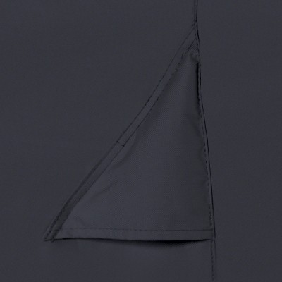 Black Water-Resistant Stand-Up Patio Heater Cover with Zippered Access