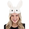 HalloweenCostumes.com One Size Fits Most   Adult White Bunny Face Headband Halloween Costume Accessory, White/Pink/Black - 4 of 4