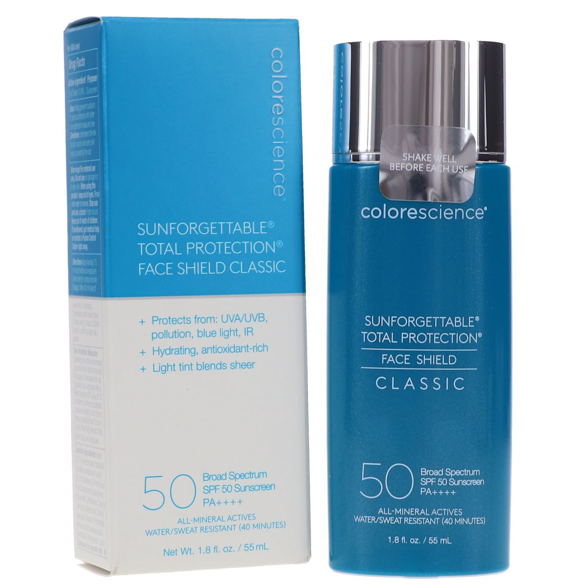 Colorescience Sunforgettable Total Protection Face Shield Classic Broad Spectrum SPF 50 1.8 oz