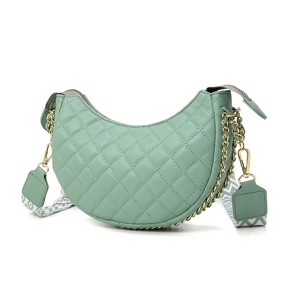 Paaaawaters Small Crescent Crossbody Bags for Women Leather Sling Crossbody Purse Shoulder Bag with Adjustable Wide Strap - 1 of 4