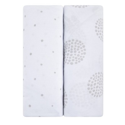 Ely & Co Lenzuolo Impermeabile Per Pack 'n Play E Mini Culla | 100% Cotone Con Rivestimento TPU | Unisex Grigio
