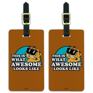 Garfield This Is What Awesome Looks Like Luggage ID Tags Set of 2 - 1 of 4