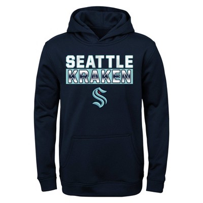 NFL Seattle Seahawks Boys' Long Sleeve Performance Hooded Sweatshirt - XS