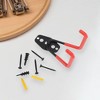 Unique Bargains Garage Storage Hooks with Screws Small Square Base Plate with Hook 4.4"x2.8"x2.6" 1 Pc - 2 of 4