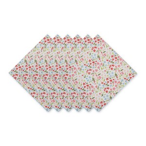 Design Imports Sweet Flowers Printed Napkin (Set Of 6) - 1 of 4