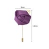 Unique Bargains Wedding Ceremony Anniversary Groom Silk Metal Rose Boutonnieres 24 Pcs - 2 of 3