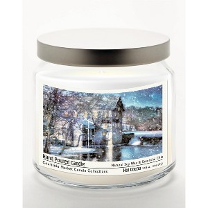 Courtside Market Winter Wonderland Hot Cocoa 12.8oz Soy Wax Candle Glass Jar with Brushed Silver Metal Lid - 1 of 3