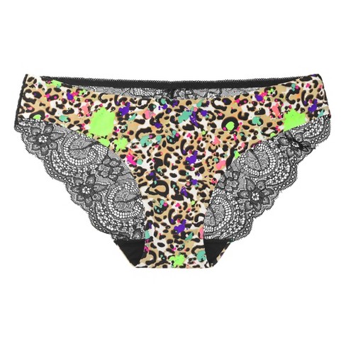 Agnes Orinda Women Plus Leopard Underwear Lace Printed Bikini Hipster Briefs  Panties : Target