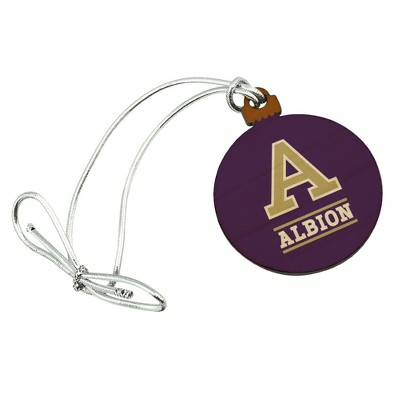 Albion College Primary Logo Mini Small Tiny Wood Christmas Tree Holiday Ornament