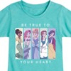 Girls' - Disney - Be True To Your Heart Fitted Short Sleeve Graphic T-Shirt - 2 of 4