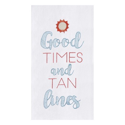 C&F Home Good Times Tan Lines Flour Sack Cotton Kitchen Towel