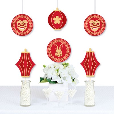 Big Dot of Happiness Lanterns - Lantern Decorations DIY 2023 Lunar New Year Essentials - Set of 20