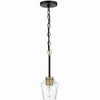 Craftmade Lighting Avante Grand 1 - Light Pendant in  Flat Black/Satin Brass - 3 of 4