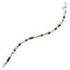 Silpada 'City Lights' Sterling Silver and Brass Hematite Bracelet, 7.5" - 2 of 4