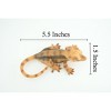 Collectible Wildlife Gifts | Crested Gecko, Museum Quality, Hand Painted, Rubber Lizard, Reptile, Diorama, Toy, Gift, 5 1/2 Inches. CH792 BB186 - 3 of 4