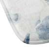 Deny Designs Jacqueline Maldonado Textural Botanical Watercolor Memory Foam Bath Mat Blue - 3 of 4
