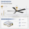 Airsurfer 52-Inch Gold Ceiling Fans with Remote No - 4 of 4