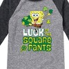 Boys' - SpongeBob Squarepants - Luck Of The Square Pants Raglan Graphic T-Shirt - 2 of 4