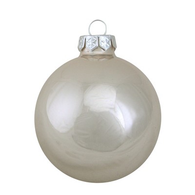 Northlight 12ct Pearl Glass Ball Christmas Ornament Set 2.75" - Polar White