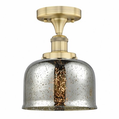 Bell - 1 Light Semi-Flush Mount In Industrial Style-8.25 Inches Tall and 6.5 Inches Wide