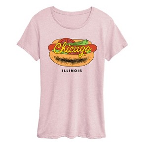 Women's - Instant Message - Chicago Dog Short Sleeve Graphic T-Shirt - 1 of 3