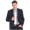 Men's Solid Color Microfiber Poly Woven Slim 2.25 Inch Wide And 57 Inch Long Necktie - 4 of 4