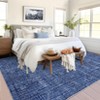 Washable Modern Solid Textured Rug Non Slip Low Pile Rug Soft Contemporary Throw Floor Cover Foldable Indoor Carpet for Living Room Bedroom - 4 of 4