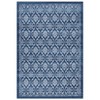 Area Rug Washable Rug, Modern Floral Area Rug Indoor, Non Slip Living Room Rug, Low Pile Foldable Thin Rug for Dining Room Home Office Dorm - 3 of 4